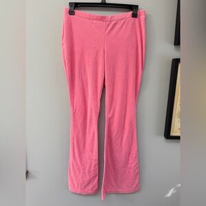Juicy Couture Pink Flare Pants Size Large